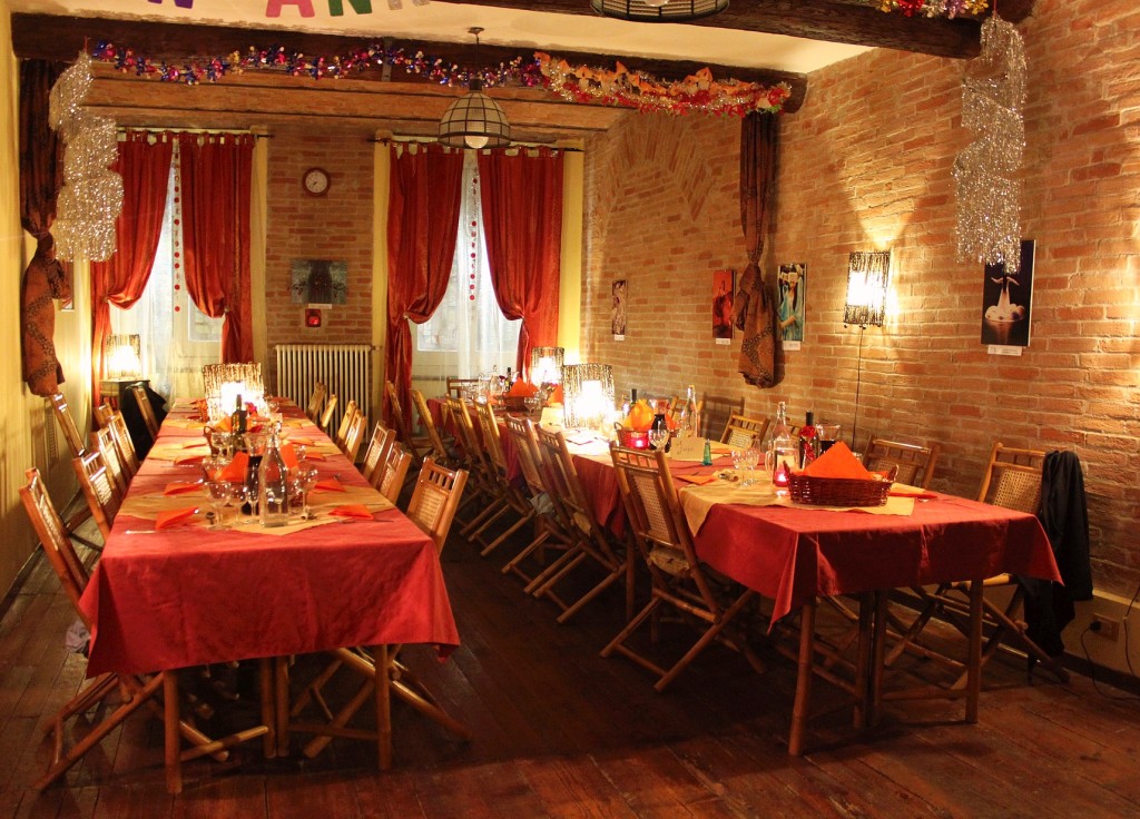 Cena nella sala superiore